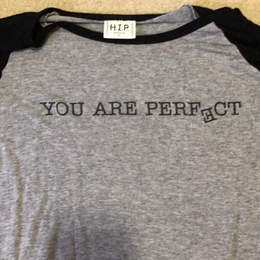 H.I.P. Long Sleeve You are Perfect Shirt - Size XL